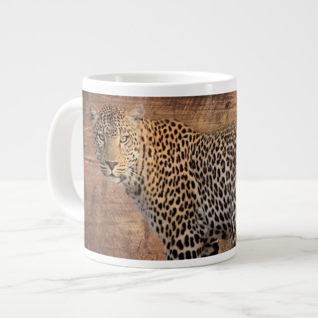Leopard Giant Coffee Mug (Front Left)
