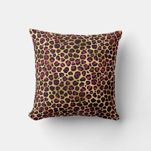 Leopard Gift Wild Cat Safari Men Women Kids Throw Pillow