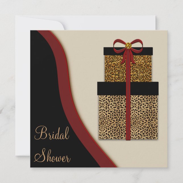 Leopard Gifts Leopard Bridal Shower Invitation (Front)