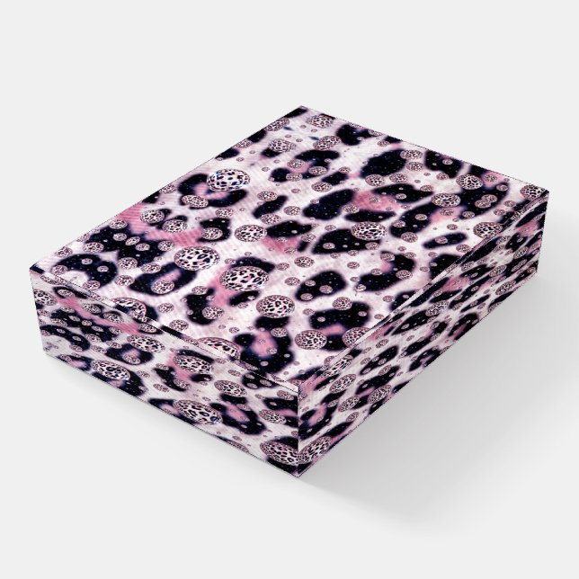 Leopard Glitter Pattern Paperweight (Angled)