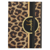 Leopard Gold Bling Monogram iPad Air Case Leopard Gold Bling Monogram iPad Air Case