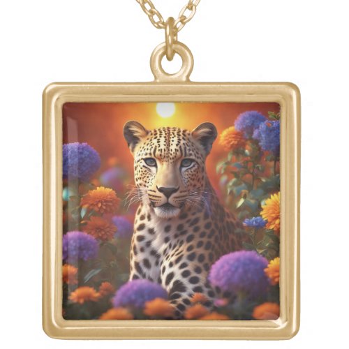 Leopard_ Gold finish necklace