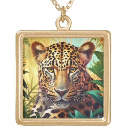 Leopard_ Gold finish necklace