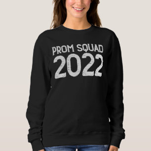 Leopard Graphic Prom Squad 2022 Senior Grad Gradua Sweatshirt
