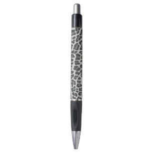 Leopard Gray and Light Gray Print Pen
