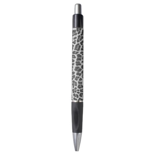 Leopard Gray and Light Gray Print Pen