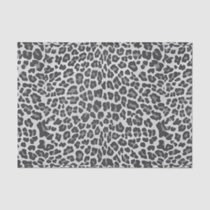 Leopard Gray and Light Gray Print Tissue Paper