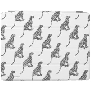 Leopard Gray and Light Gray Silhouette iPad Smart Cover