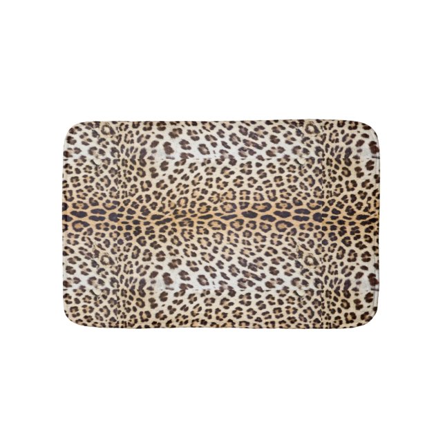 Leopard hair bath mat (Front)