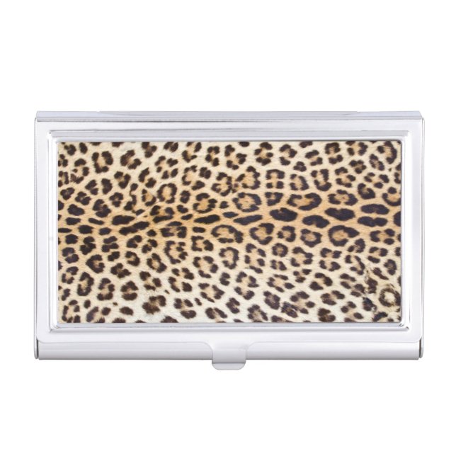 Leopard hair case for business cards (Front)