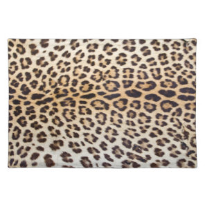 Leopard hair cloth placemat