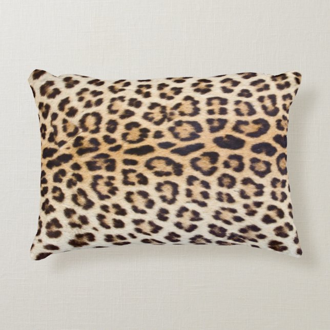 Leopard hair decorative pillow (Front)
