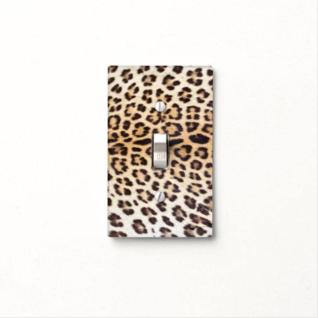 Leopard hair light switch cover (In Situ)