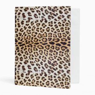 Leopard hair mini binder