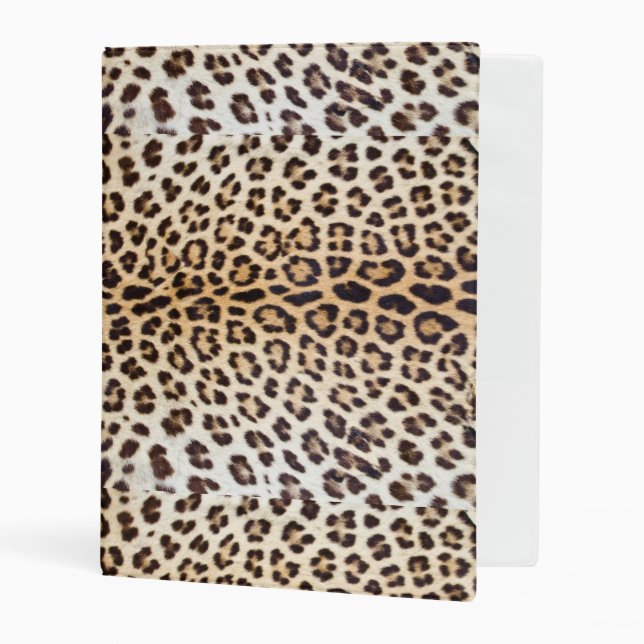 Leopard hair mini binder (Front/Inside)