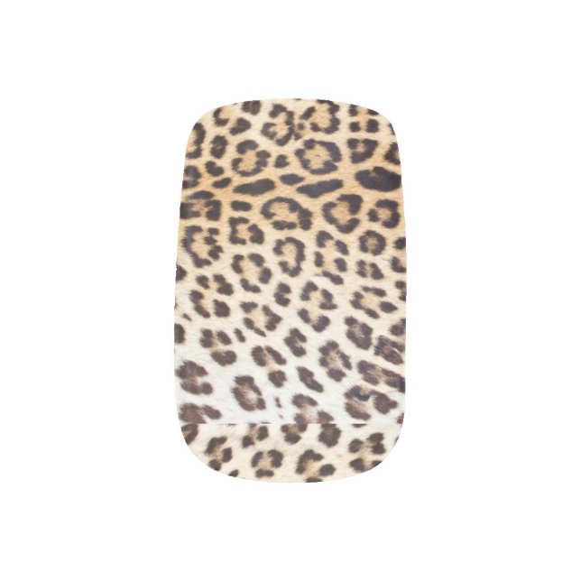 Leopard hair minx nail wraps (Right Thumb)