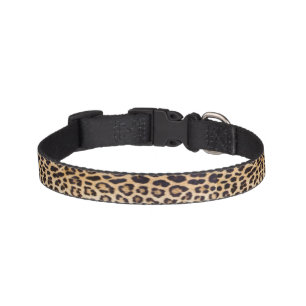 Leopard hair pet collar