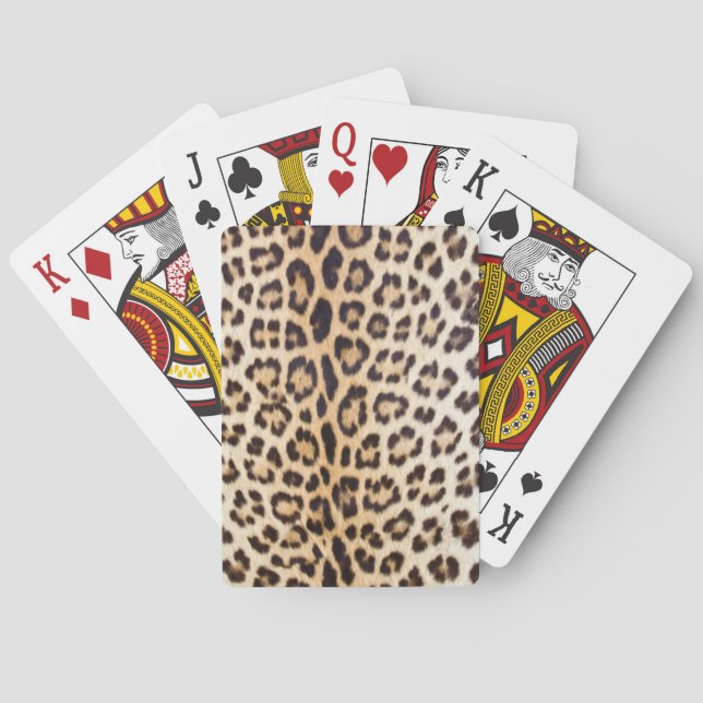 Leopard hair poker cards (Back)
