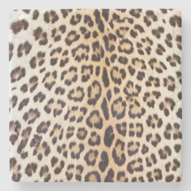 Leopard hair stone coaster (Front)