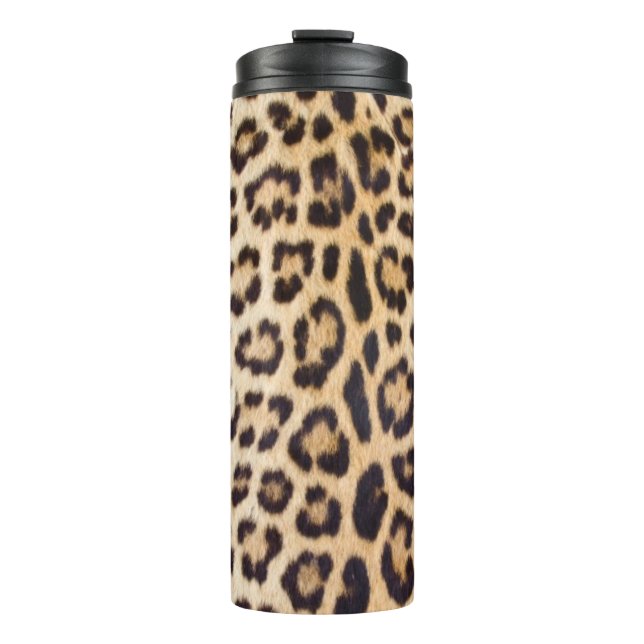 Leopard hair thermal tumbler (Front)