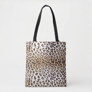 Leopard hair tote bag