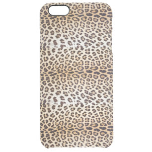 Leopard hair clear iPhone 6 plus case