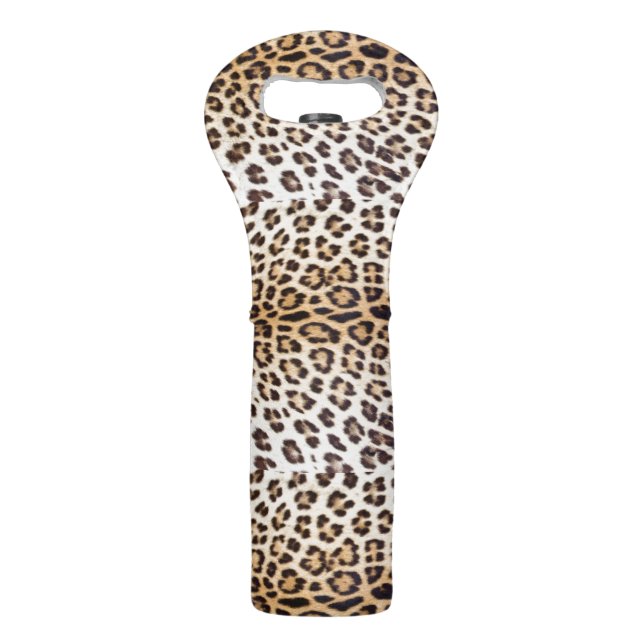 Leopard hair wine bag (Front)