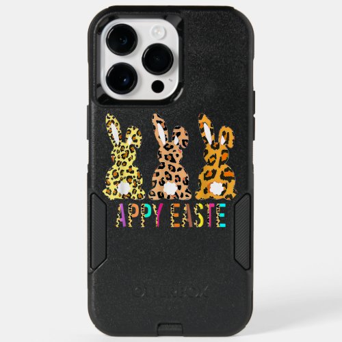 Leopard Happy Easter For n Girls Easter Day Bunny  OtterBox iPhone 14 Pro Max Case