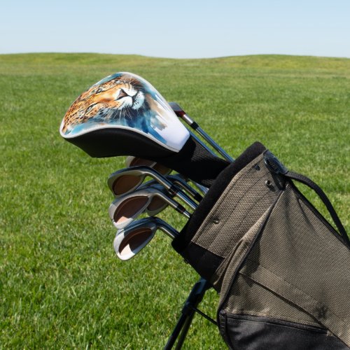 Leopard Head Golf Head Cover
