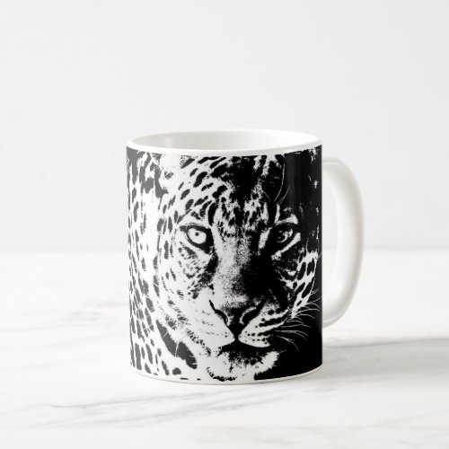 Leopard Head Pop Art Modern Template Animals Coffee Mug