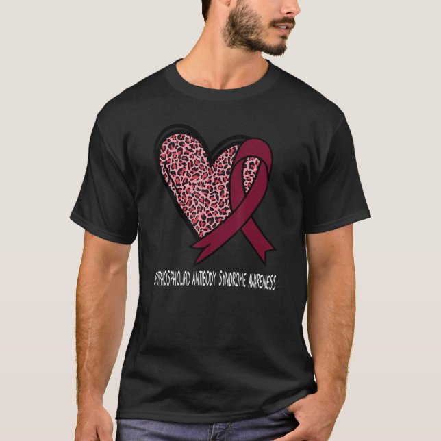 Leopard Heart Antiphospholipid Antibody Syndrome A T-Shirt (Front)