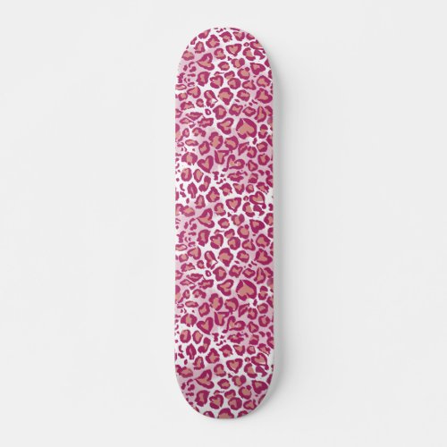 Leopard Heart Skateboard