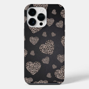 Leopard Hearts iPhone 14 Pro Max Case