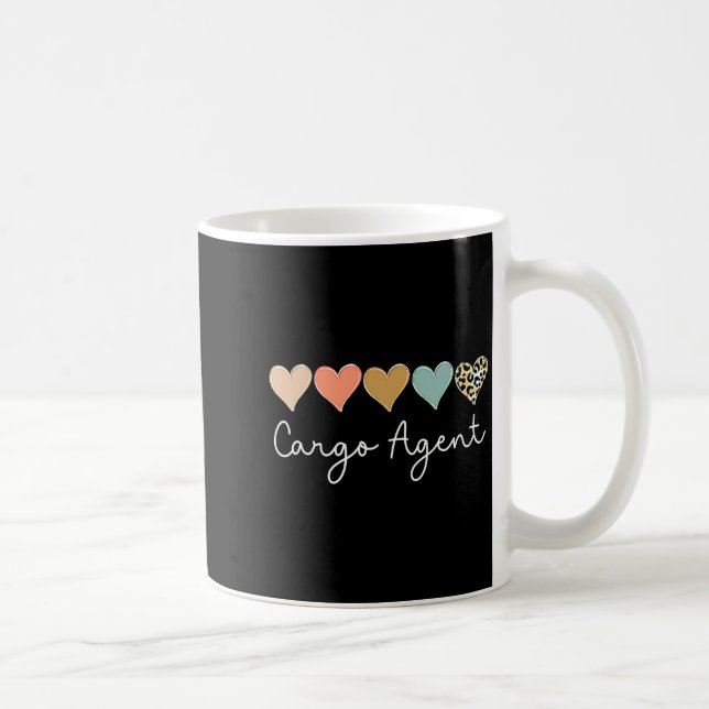 Leopard Hearts Matching Valentines Day For Cargo  Coffee Mug (Right)