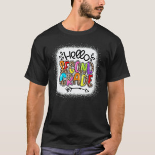 Leopard Hello Second 2nd Grade Teacher First Day O T-Shirt