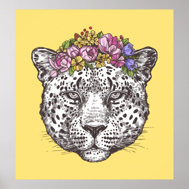 Leopard Hippie Chic Poster (Front)