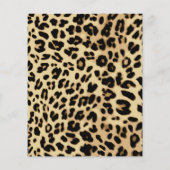 Leopard Hot Pink Bow Its a Girl Safari Baby Shower (Back)