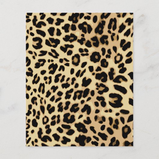 Leopard Hot Pink Bow Its a Girl Safari Baby Shower (Back)