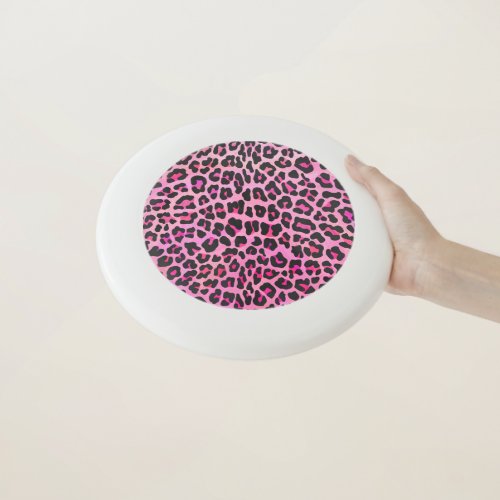 Leopard Hot Pink Painted Texture Wham_O Frisbee