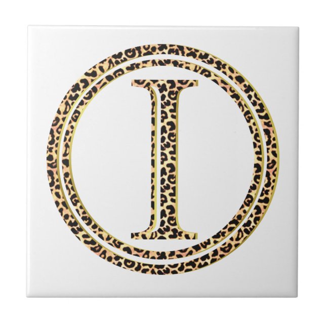 leopard I Ceramic Tile (Front)