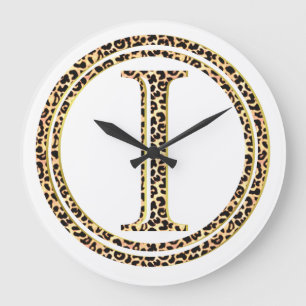 leopard I Large Clock