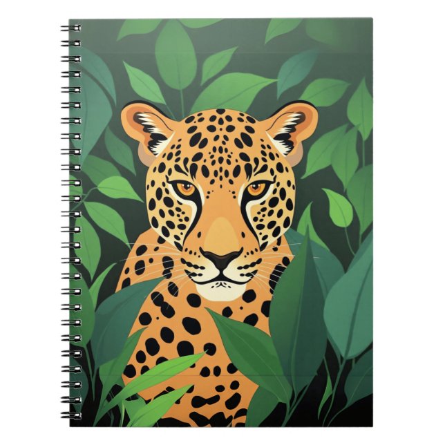 Leopard in the Jungle  Notebook (Front)