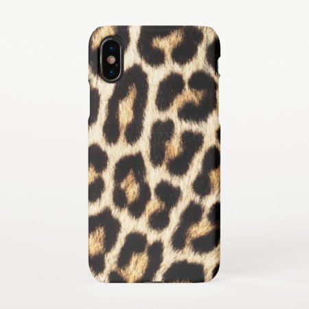 Leopard Iphone Xslim Fit Case, Glossy Iphone X Case