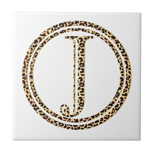 Leopard J Ceramic Tile (Front)