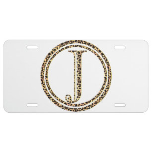 Leopard J License Plate