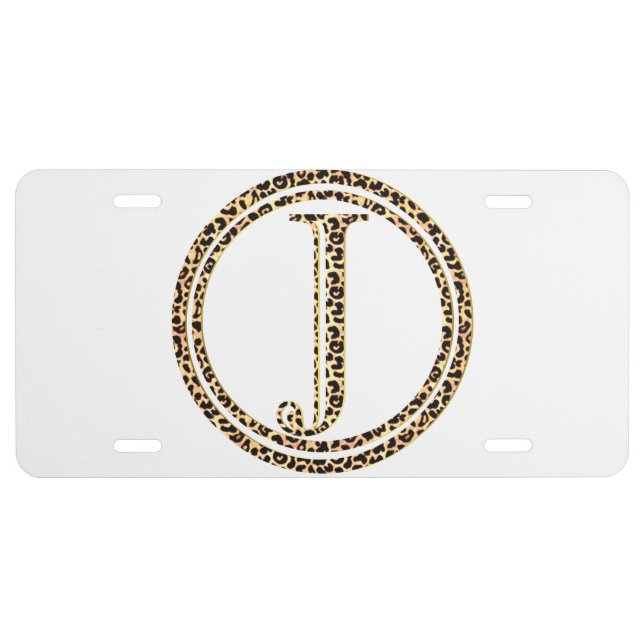 Leopard J License Plate (Front)