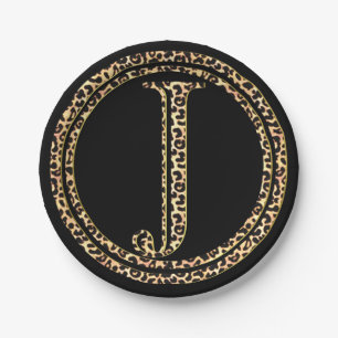 Leopard J Paper Plates
