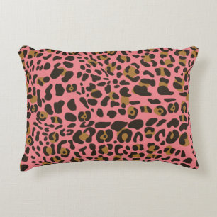Leopard Jaguar Animal Print Pattern Accent Pillow
