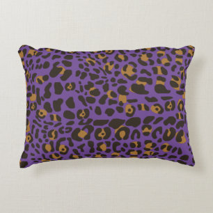 Leopard Jaguar Animal Print Pattern Accent Pillow