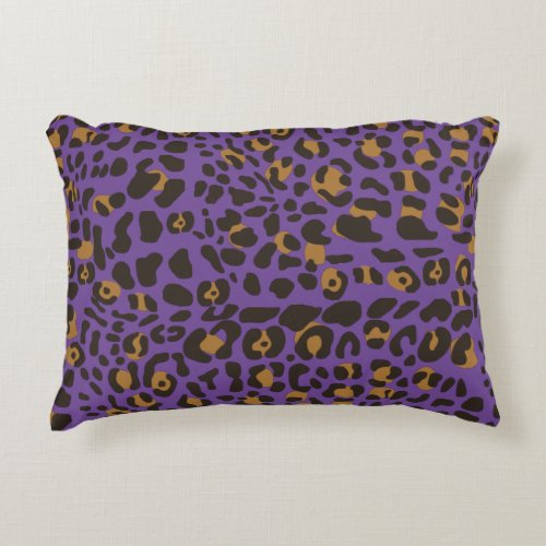 Leopard Jaguar Animal Print Pattern Accent Pillow